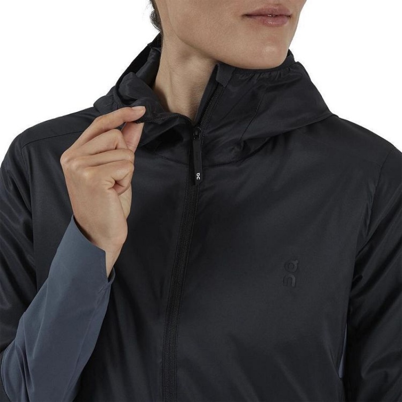 Chaquetas On Cloud Insulator Mujer Black / Blue | UY_ON9083