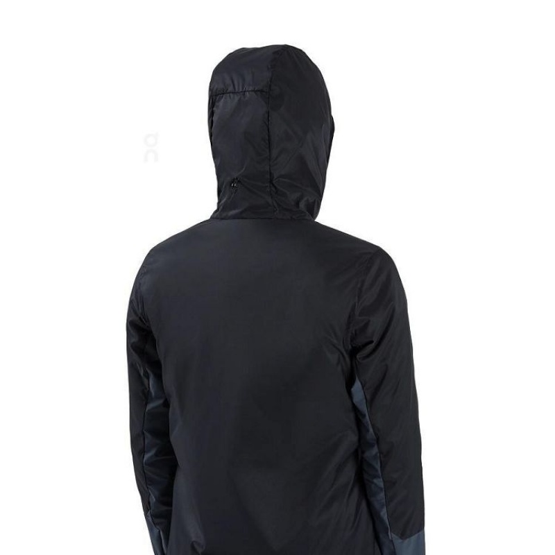 Chaquetas On Cloud Insulator Mujer Black / Blue | UY_ON9083