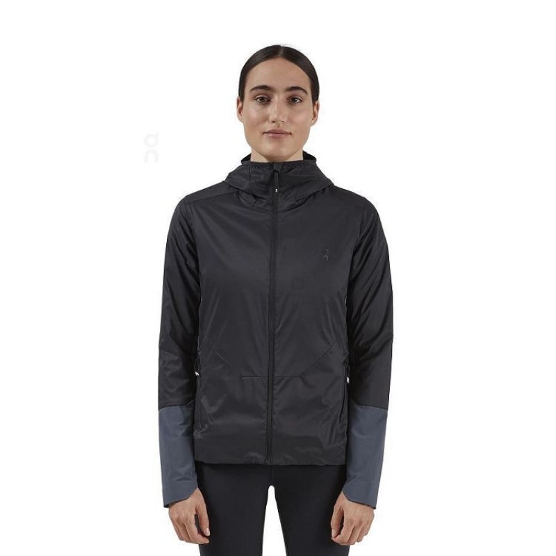 Chaquetas On Cloud Insulator Mujer Black / Blue | UY_ON9083