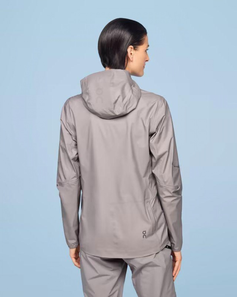 Chaquetas On Cloud Waterproof Anorak Mujer Grey | UY_ON8230