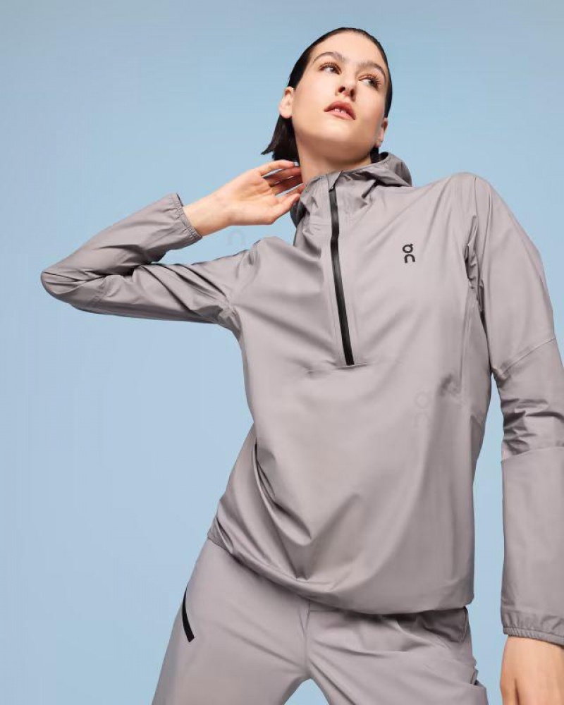 Chaquetas On Cloud Waterproof Anorak Mujer Grey | UY_ON8230