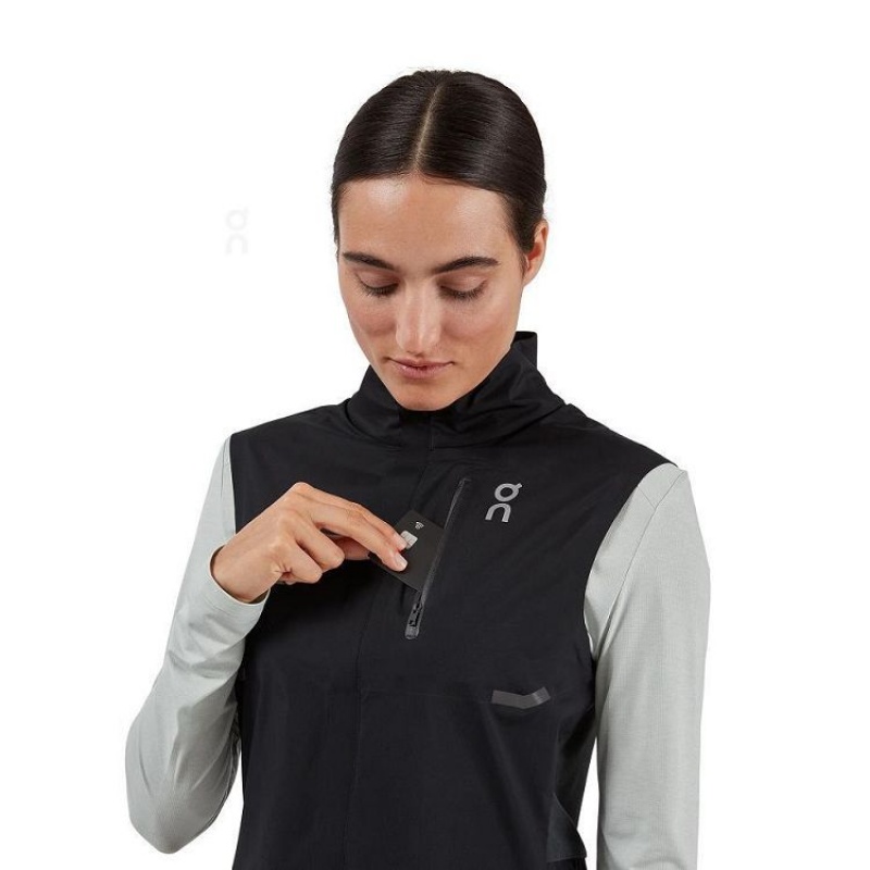 Chaquetas On Cloud Weather Vest Mujer Black | UY_ON9163