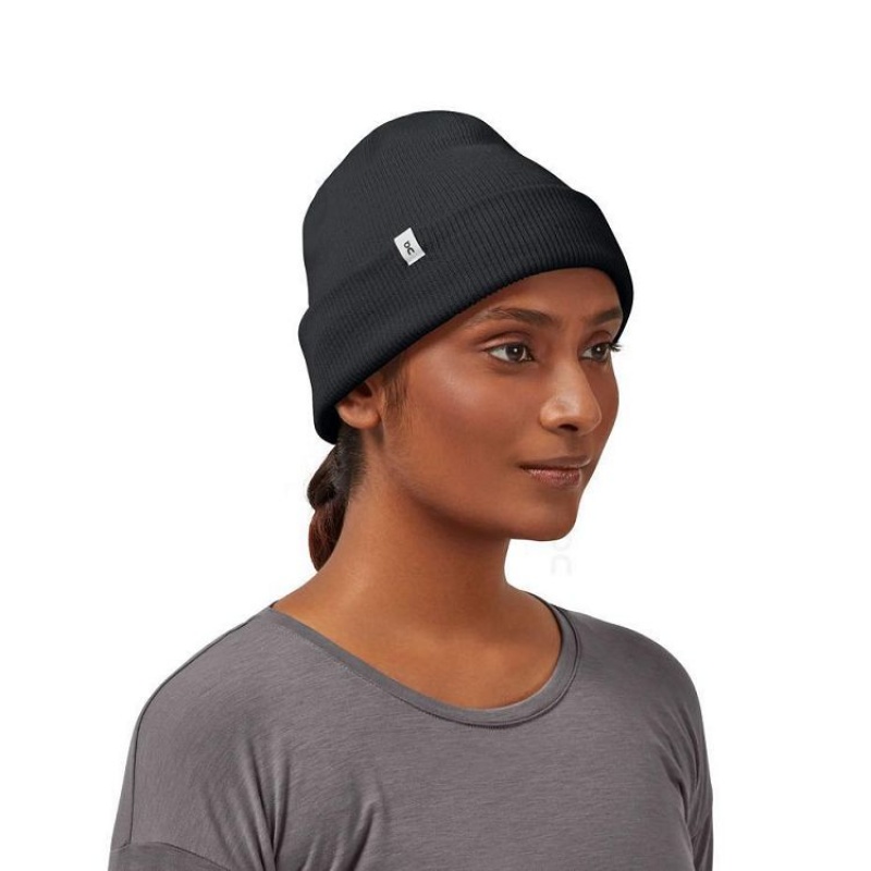 Gorros On Cloud Merino Hombre Black | UY_ON8474