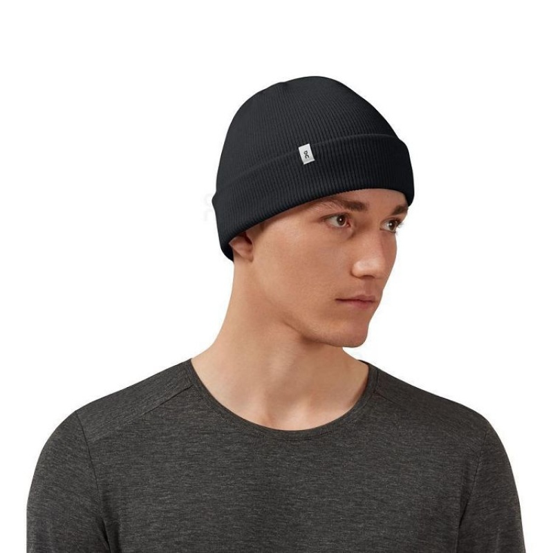 Gorros On Cloud Merino Hombre Black | UY_ON8474