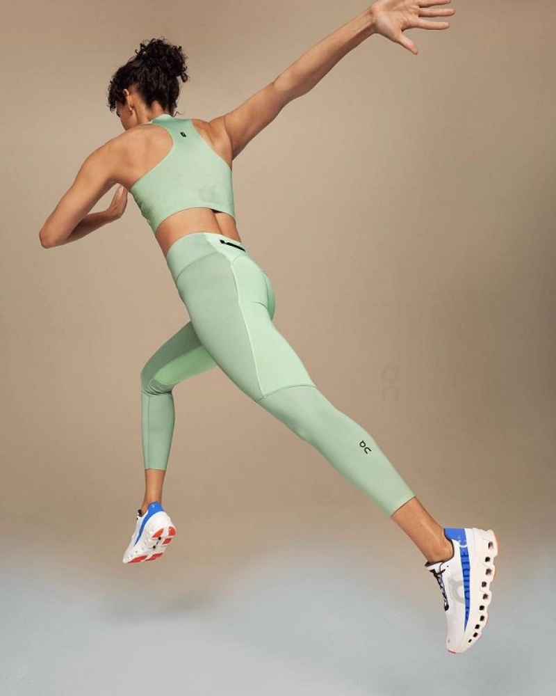 Mallas Running On Cloud Performance 7/8 Mujer Green | UY_ON8328