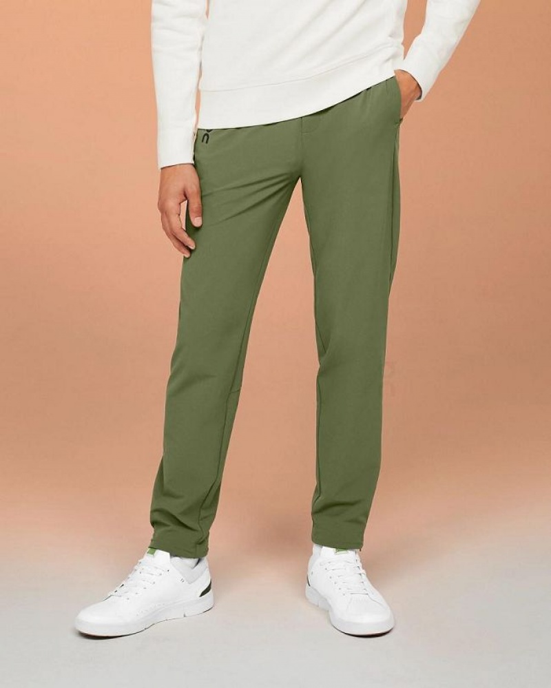 Pantalones On Cloud Active Hombre Olive | UY_ON8041