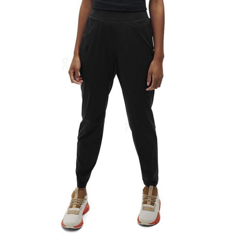 Pantalones On Cloud Lightweight Mujer Black | UY_ON8922