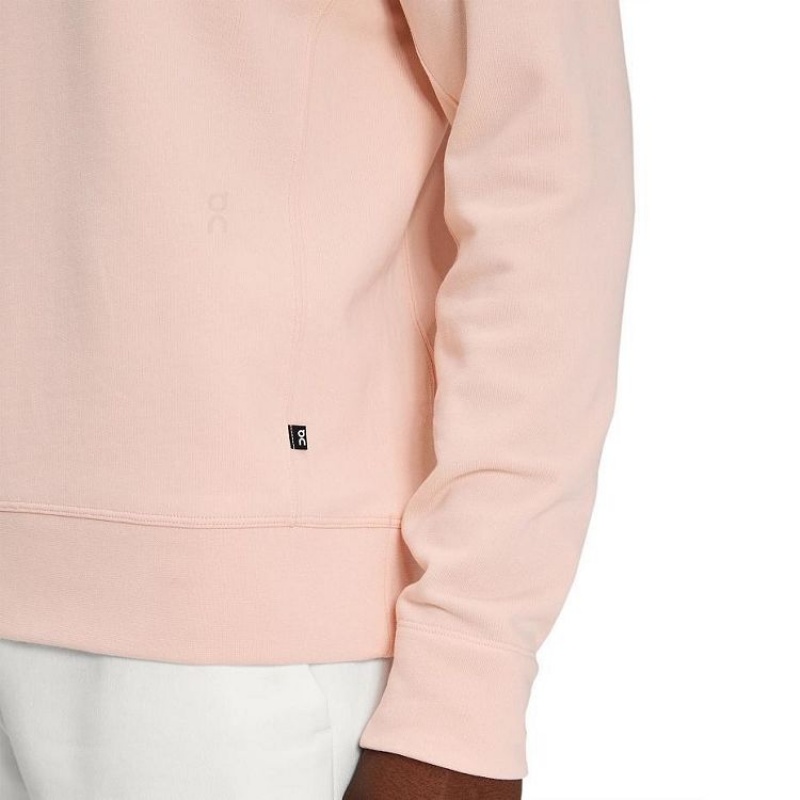 Sudadera On Cloud Crew Neck Hombre Rose | UY_ON9010