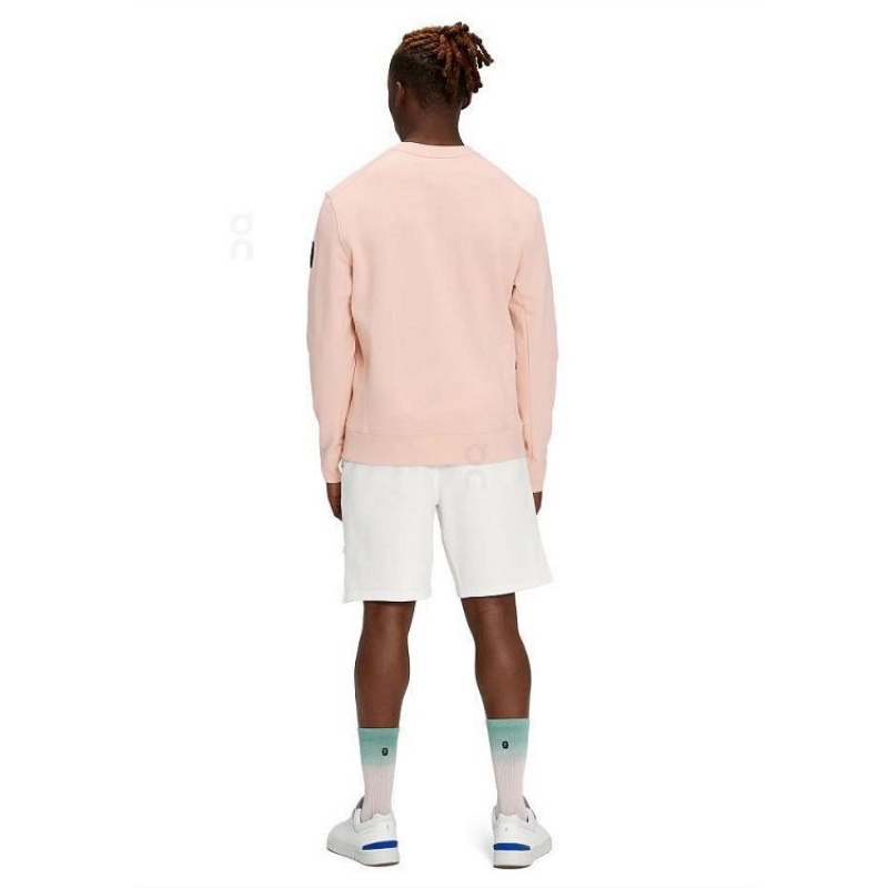 Sudadera On Cloud Crew Neck Hombre Rose | UY_ON9010