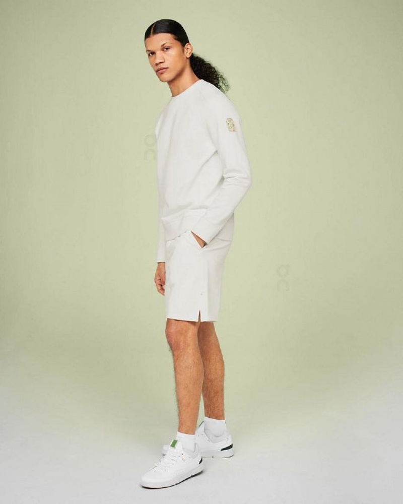 Sudadera On Cloud Crew Neck Hombre White | UY_ON8640