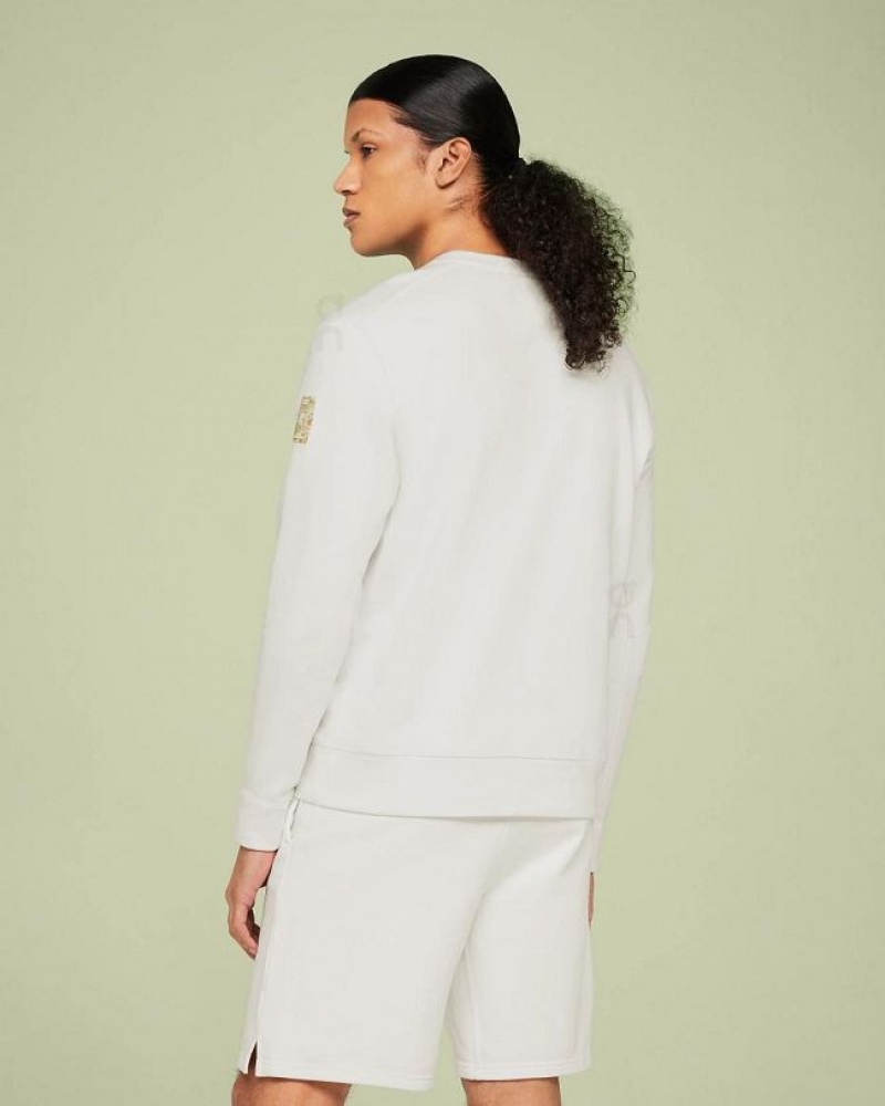 Sudadera On Cloud Crew Neck Hombre White | UY_ON8640