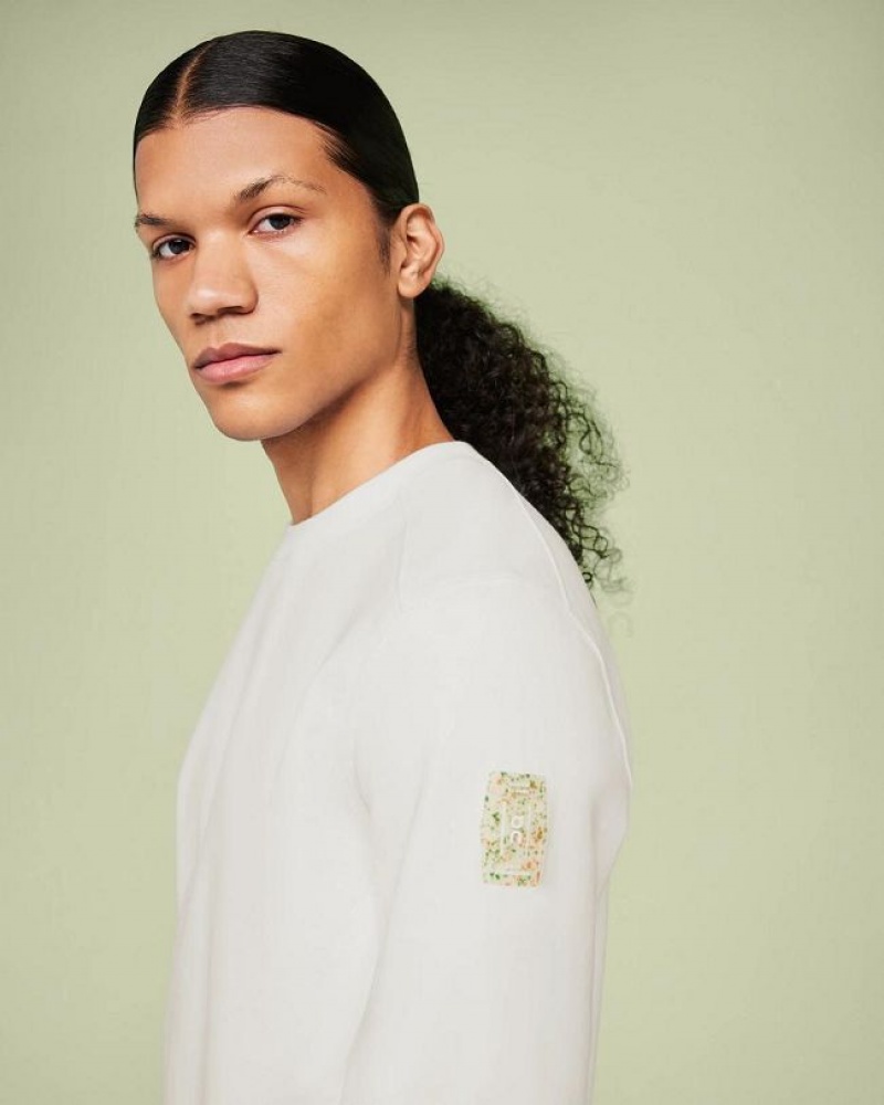 Sudadera On Cloud Crew Neck Hombre White | UY_ON8640