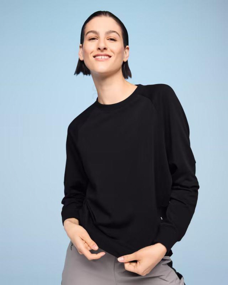 Sudadera On Cloud Movement Crew Mujer Black | UY_ON8106