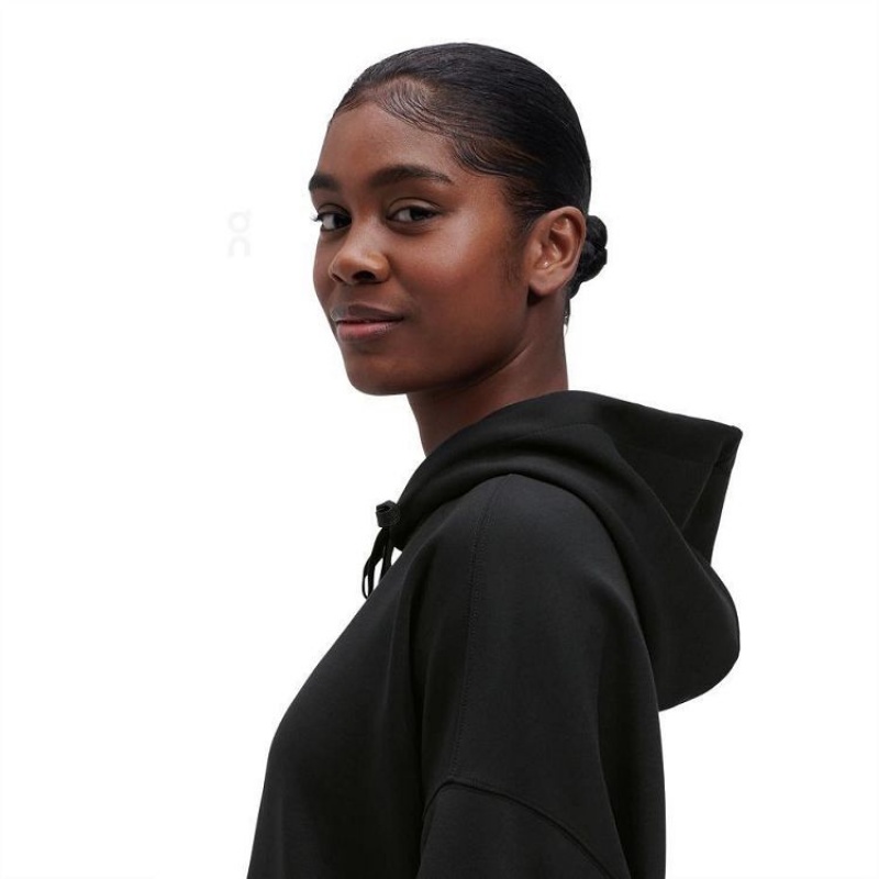 Sudadera On Cloud Mujer Black | UY_ON8309