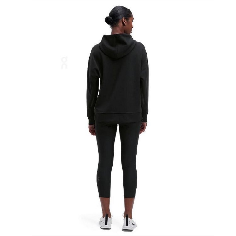 Sudadera On Cloud Mujer Black | UY_ON8309