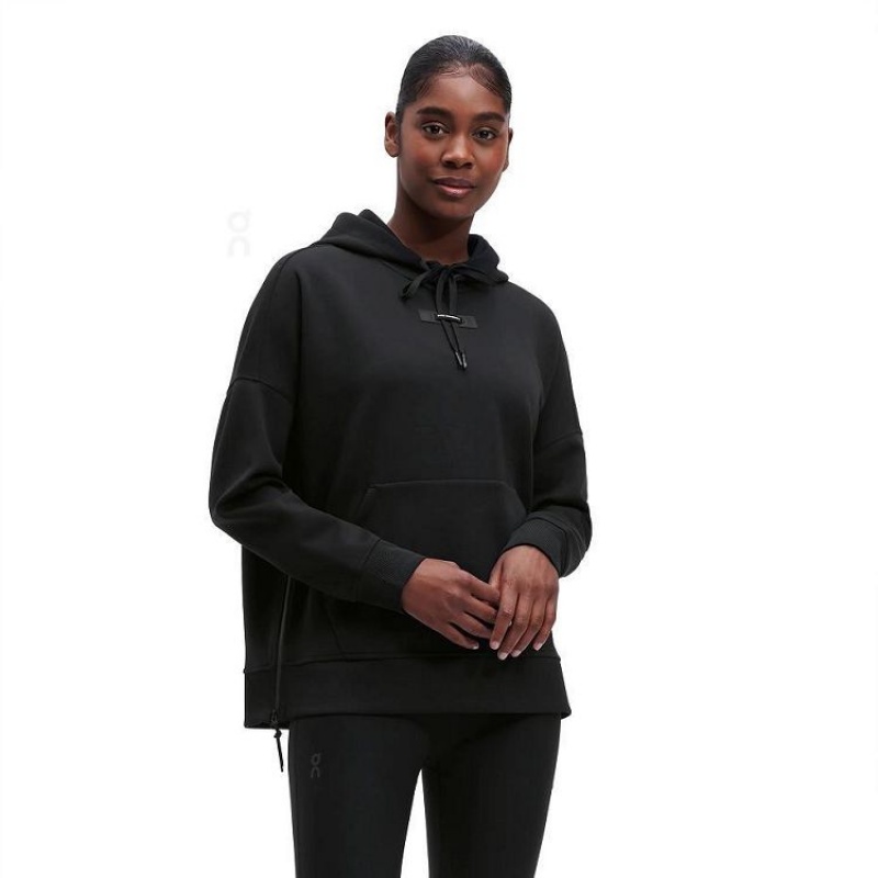 Sudadera On Cloud Mujer Black | UY_ON8309