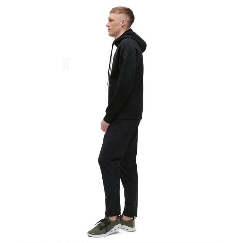 Sudadera On Cloud Zipped Hombre Black | UY_ON1181