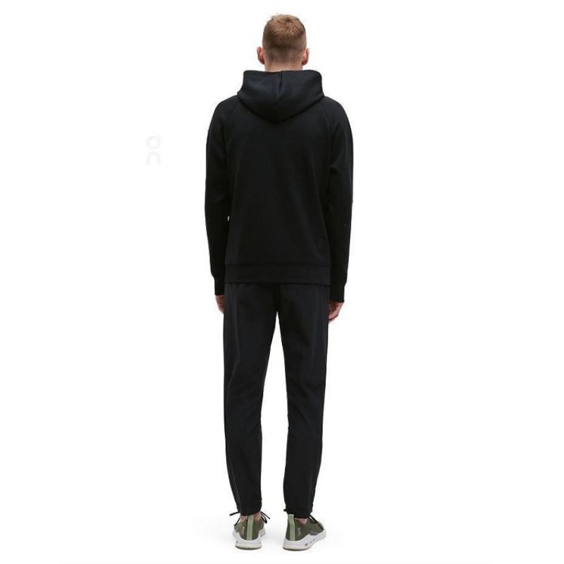 Sudadera On Cloud Zipped Hombre Black | UY_ON1181