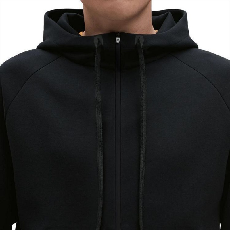 Sudadera On Cloud Zipped Hombre Black | UY_ON1181