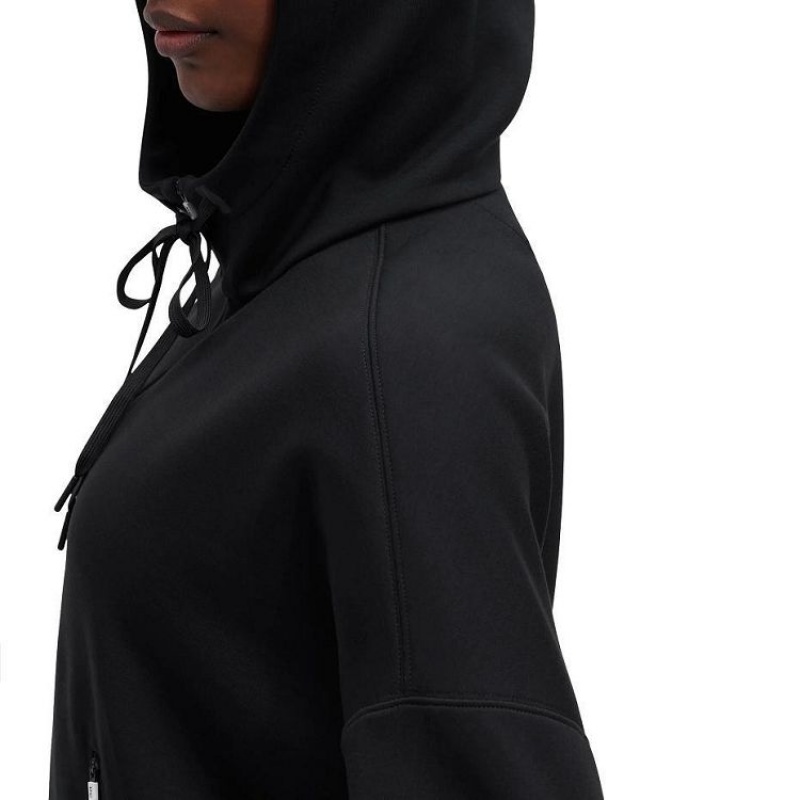 Sudadera On Cloud Zipped Mujer Black | UY_ON8558