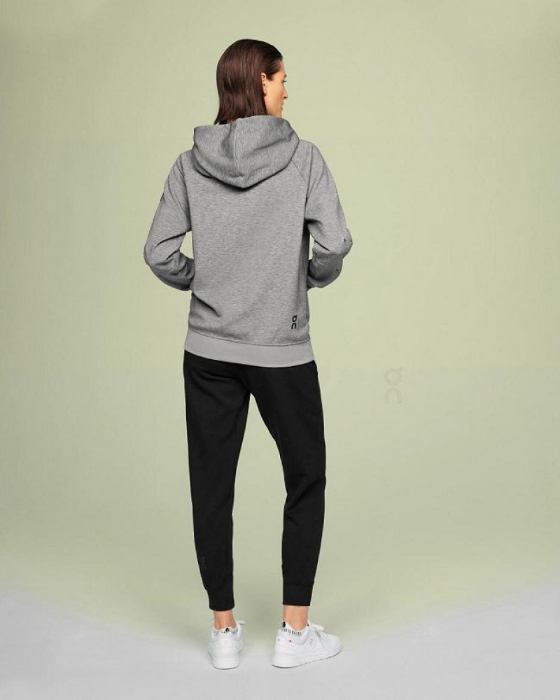 Sudadera On Cloud Zipped Mujer Grey | UY_ON9023