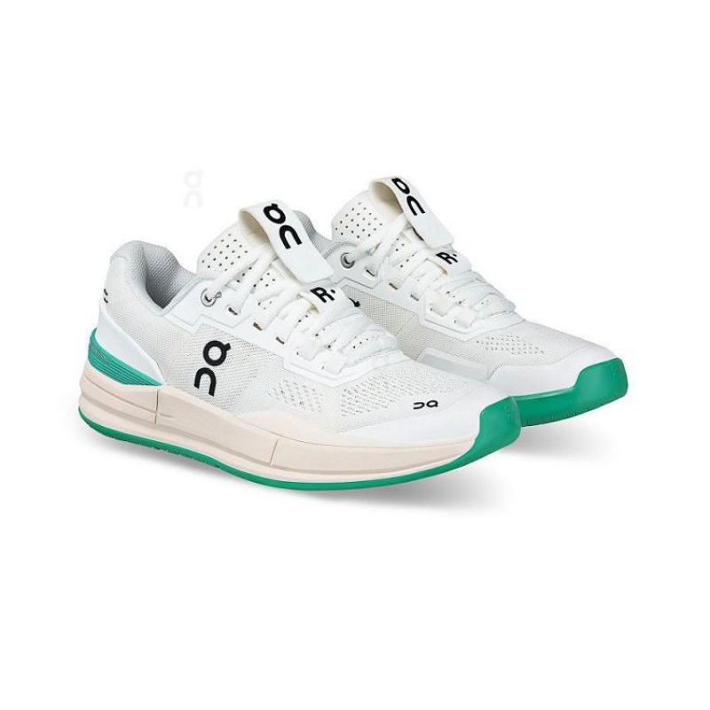 Tenis On Cloud THE ROGER Pro Mujer White / Turquoise | UY_ON8544