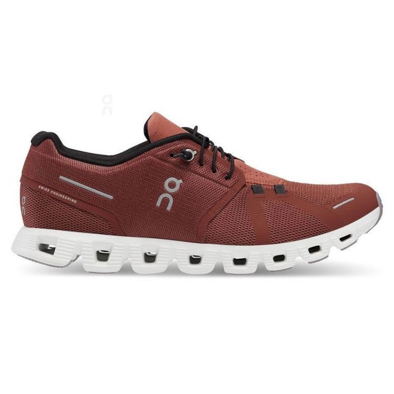 Zapatillas On Cloud Cloud 5 Hombre Burgundy | UY_ON8343