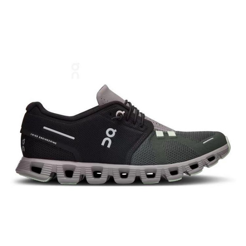 Zapatillas On Cloud Cloud 5 Mujer Black / Olive | UY_ON8294