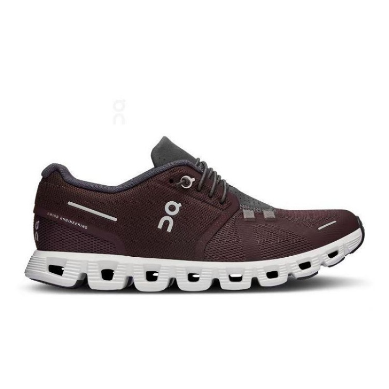 Zapatillas On Cloud Cloud 5 Mujer Burgundy | UY_ON8413