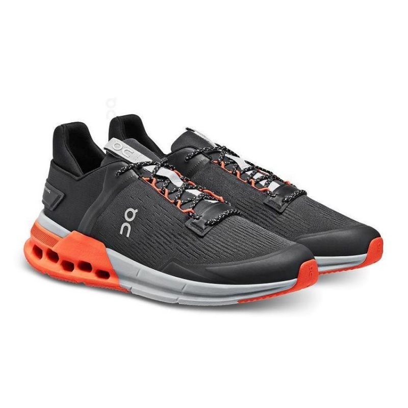 Zapatillas On Cloud Cloudnova Flux Hombre Black / Orange | UY_ON8872