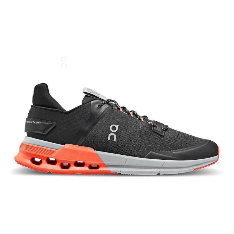 Zapatillas On Cloud Cloudnova Flux Hombre Black / Orange | UY_ON8872