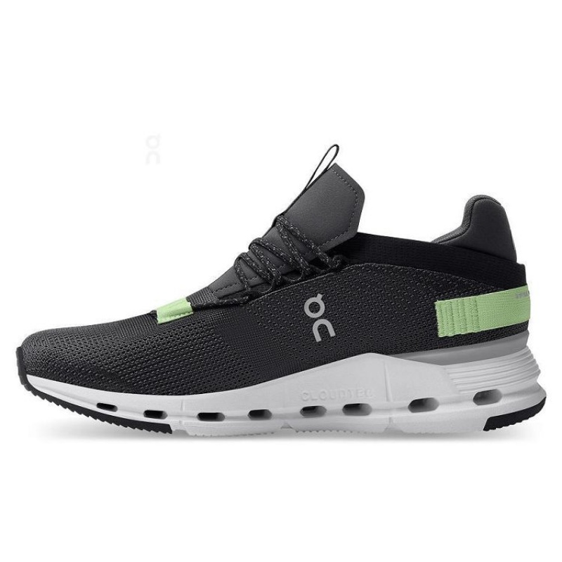 Zapatillas On Cloud Cloudnova Hombre Black / Green | UY_ON8598