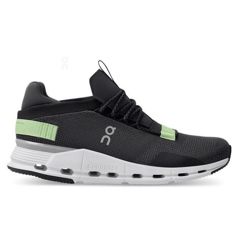 Zapatillas On Cloud Cloudnova Hombre Black / Green | UY_ON8598