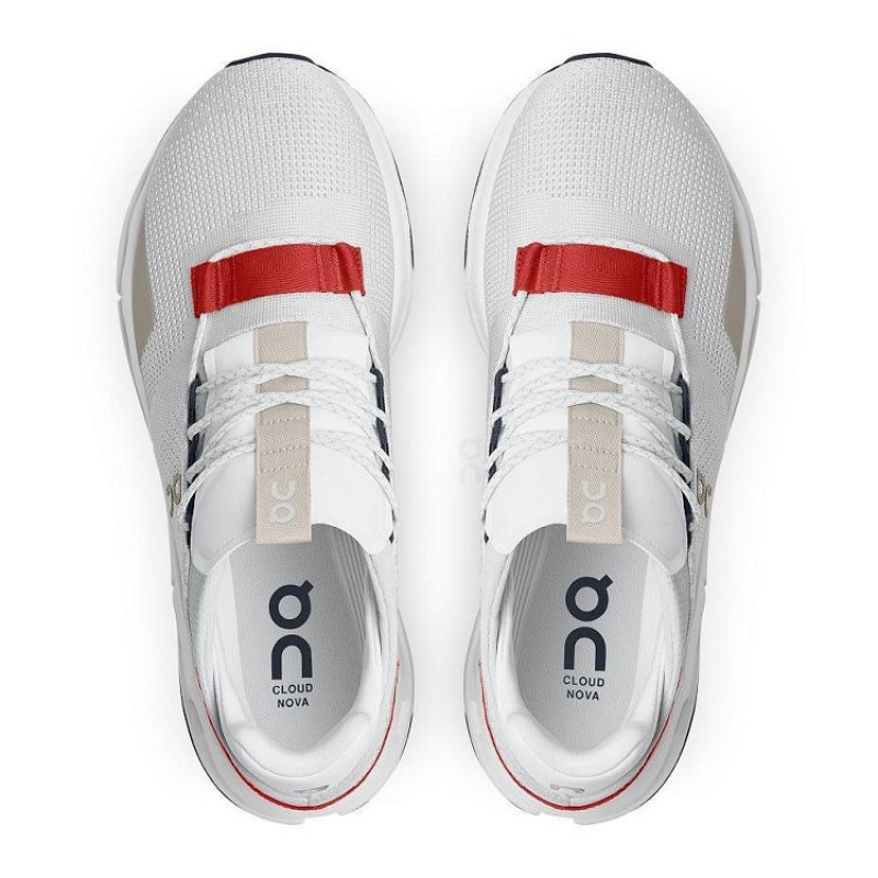 Zapatillas On Cloud Cloudnova Hombre White / Red | UY_ON9098