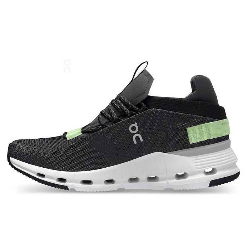 Zapatillas On Cloud Cloudnova Mujer Black / Green | UY_ON8019