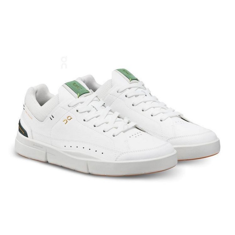 Zapatillas On Cloud THE ROGER Centre Court Hombre White / Green | UY_ON9135