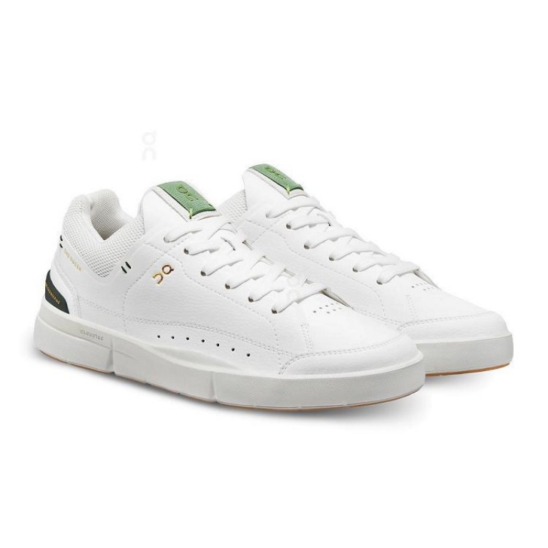 Zapatillas On Cloud THE ROGER Centre Court Mujer White / Green | UY_ON8523