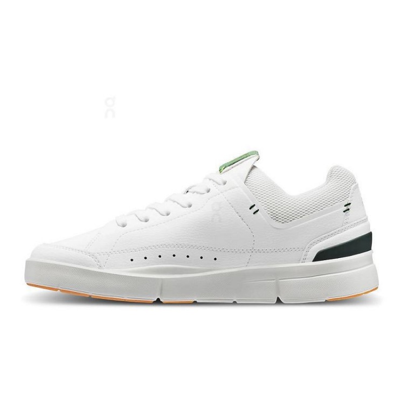 Zapatillas On Cloud THE ROGER Centre Court Mujer White / Green | UY_ON8523