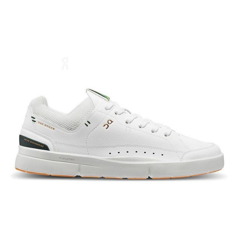 Zapatillas On Cloud THE ROGER Centre Court Mujer White / Green | UY_ON8523