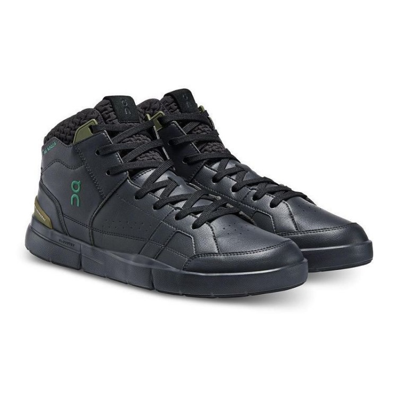 Zapatillas On Cloud THE ROGER Clubhouse Mid Sensa Hombre Black | UY_ON8069