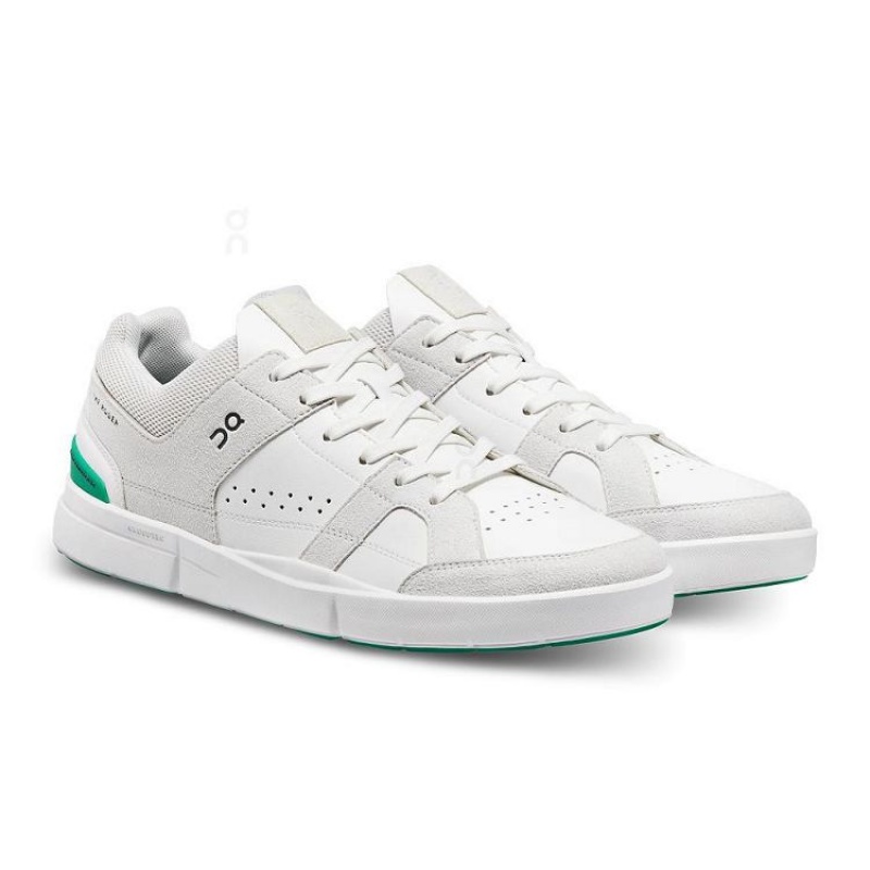 Zapatillas On Cloud THE ROGER Clubhouse Hombre White / Green | UY_ON8120