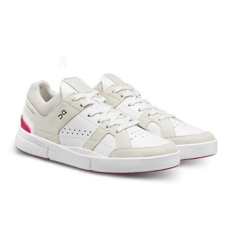 Zapatillas On Cloud THE ROGER Clubhouse Mujer White / Red | UY_ON8892