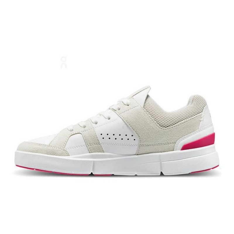 Zapatillas On Cloud THE ROGER Clubhouse Mujer White / Red | UY_ON8892