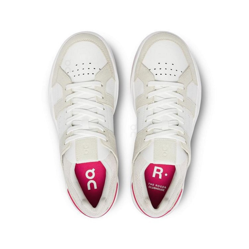 Zapatillas On Cloud THE ROGER Clubhouse Mujer White / Red | UY_ON8892