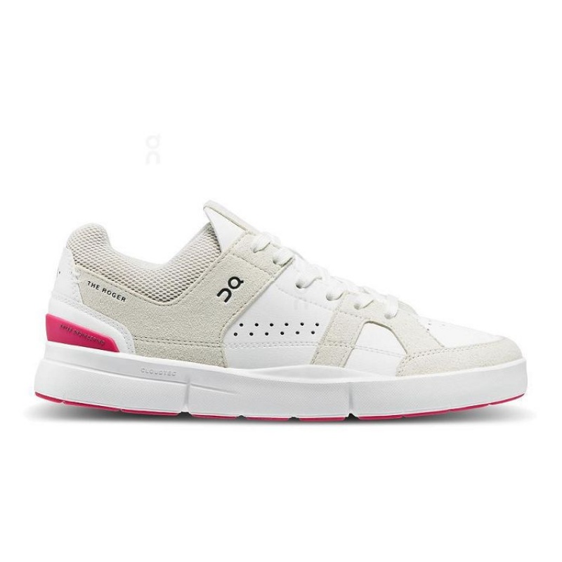 Zapatillas On Cloud THE ROGER Clubhouse Mujer White / Red | UY_ON8892