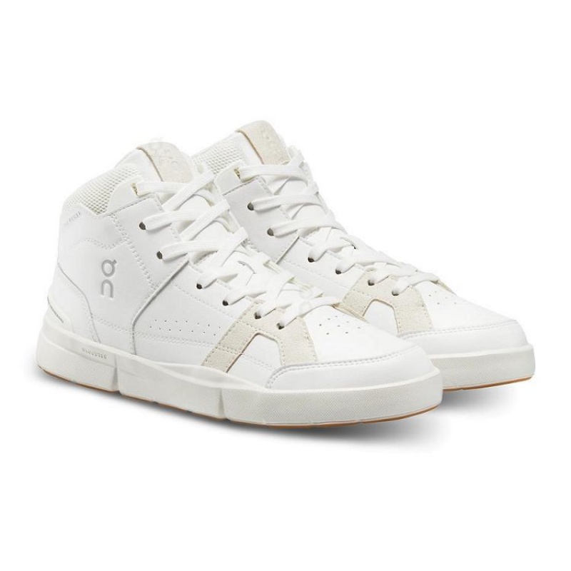 Zapatillas On Cloud THE ROGER Clubhouse Mid Mujer White | UY_ON9085