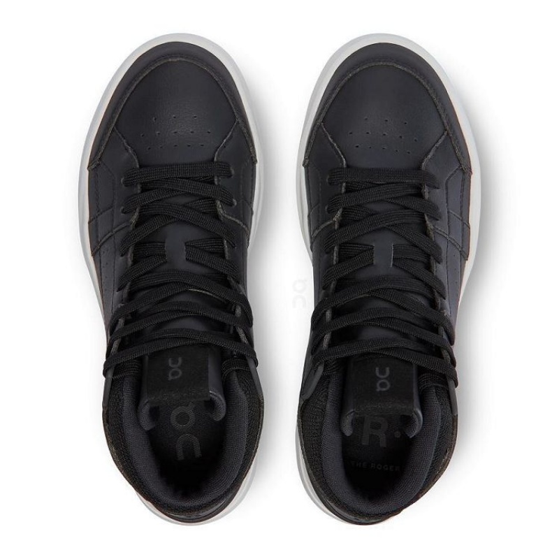 Zapatillas On Cloud THE ROGER Clubhouse Mid Mujer Black | UY_ON8169