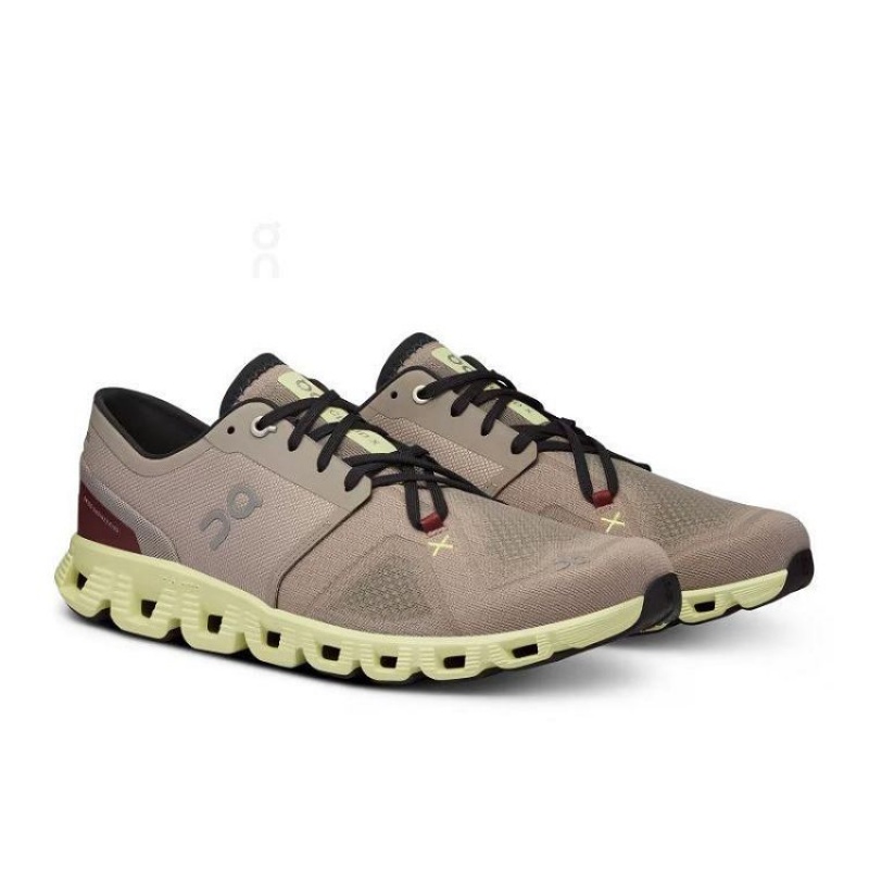 Zapatillas Running On Cloud Cloud X 3 Hombre Brown | UY_ON8142