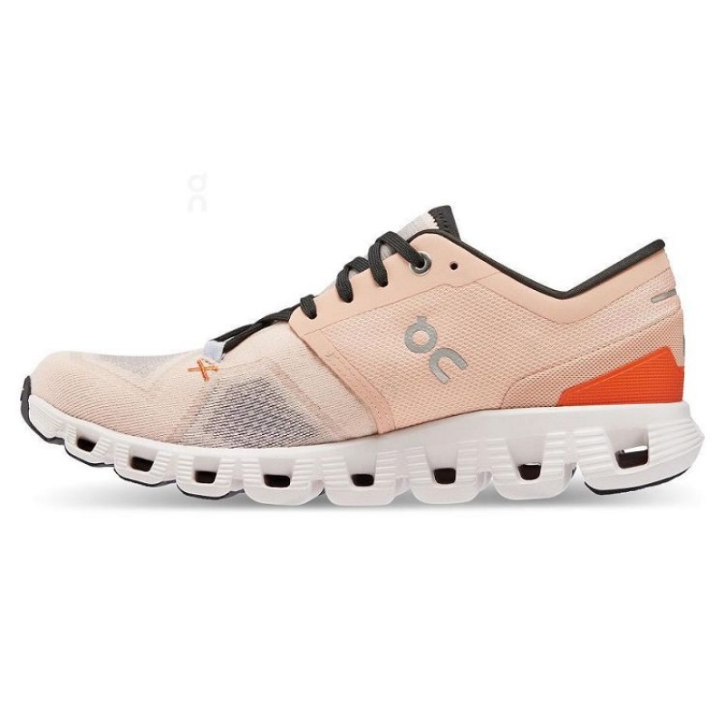 Zapatillas Running On Cloud Cloud X 3 Mujer Rose | UY_ON9052