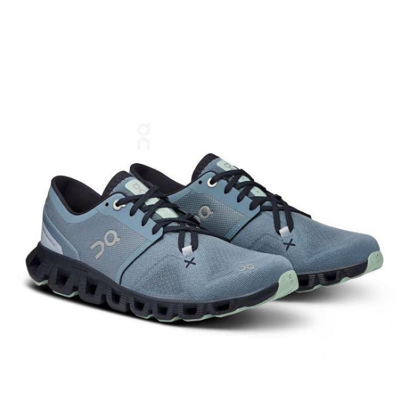 Zapatillas Running On Cloud Cloud X 3 Mujer Blue | UY_ON8163